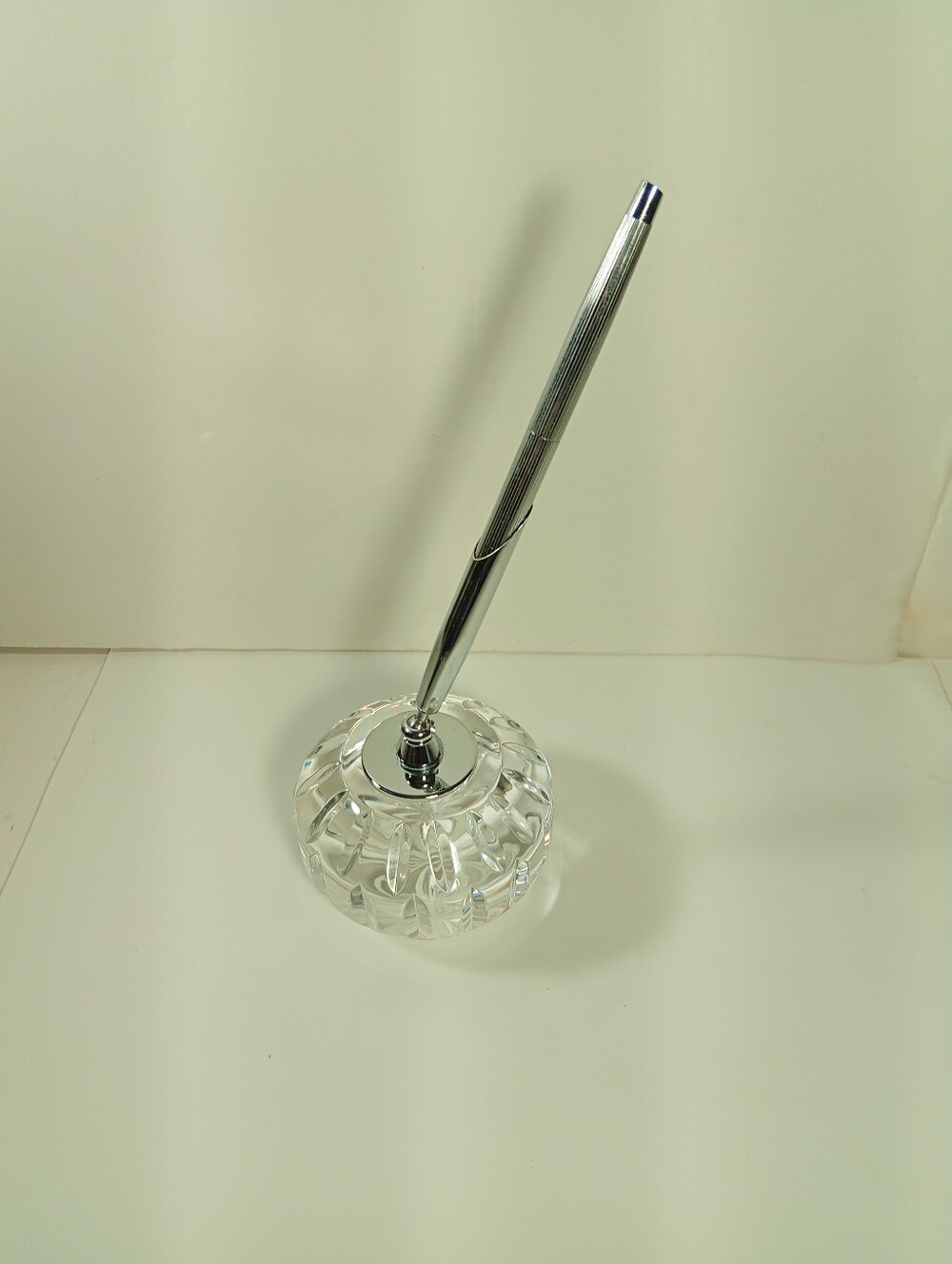 Waterford Cut Crystal Pen Holder Vtg